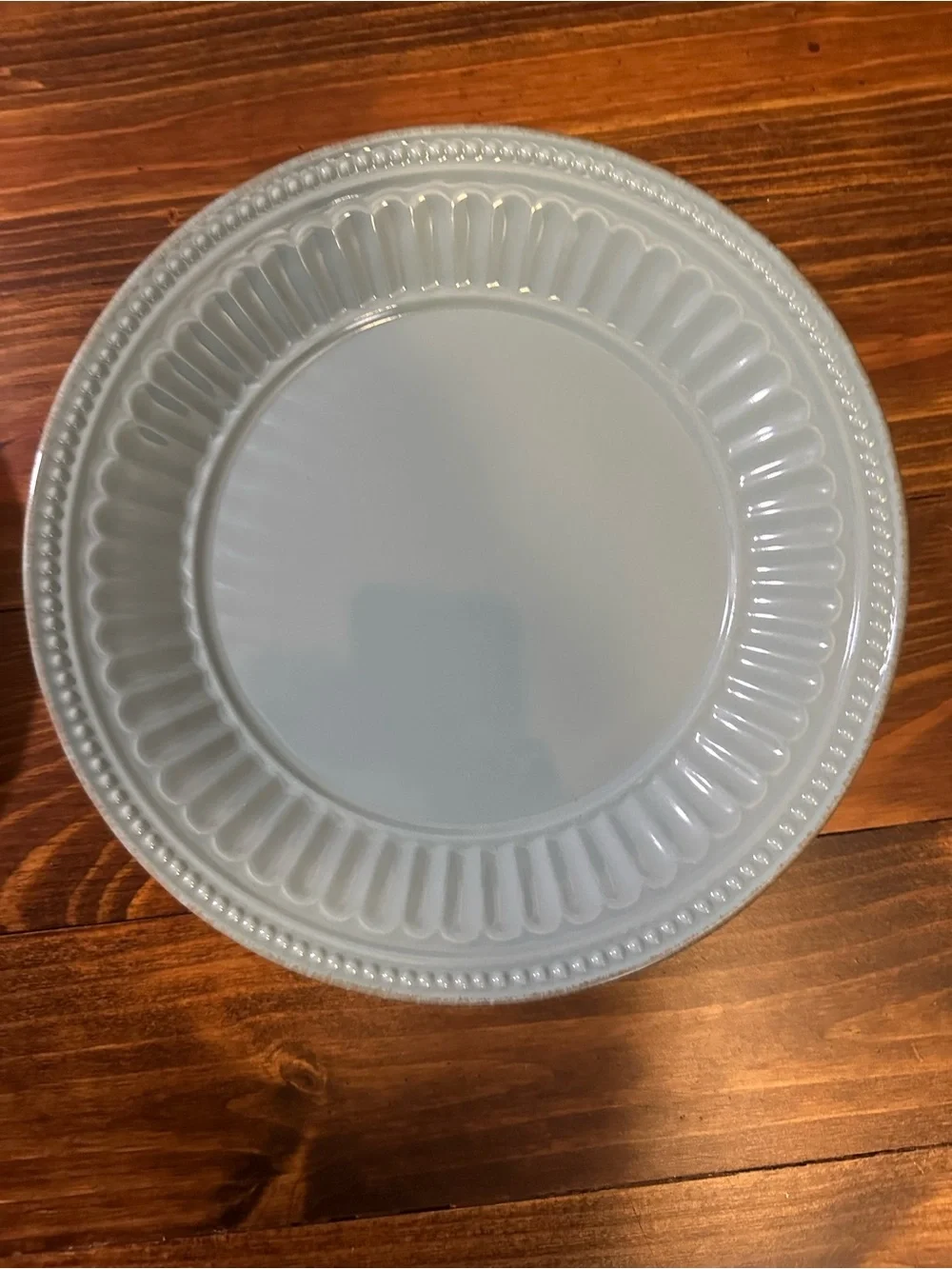 Lenox ice blue pearl salad dessert plates like new